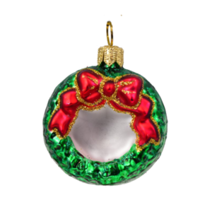 Christmas Wreath Pendant Glass - Mrs Twinkle