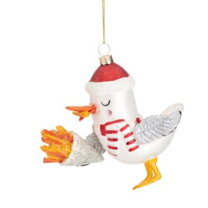 Seagull with French fries bauble