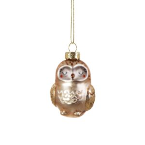 Baby owl Christmas bauble